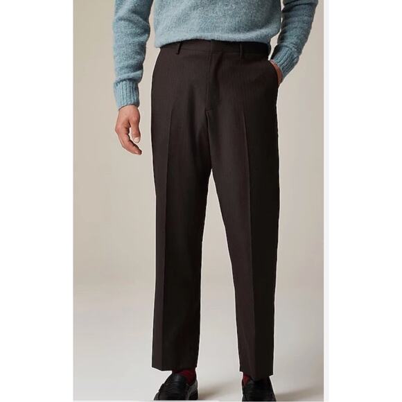 J Crew Crosby Classic Fit Suit Pant 36 x 30 Brown NWT Italian Wool BZ641 J.Crew - Picture 2 of 7